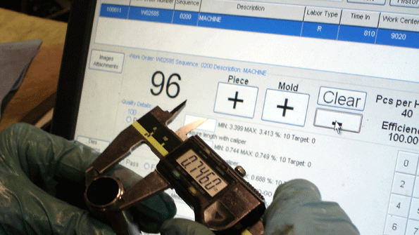 Craft Cast an investment caster introduced an ERP module to manage production flow in its machining operation Instructions displayed at the work station allow dimensional details to be recognized in real time on the first substandard workpiece