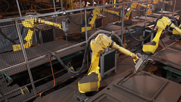 Automated sand molding at Waukesha Foundry today