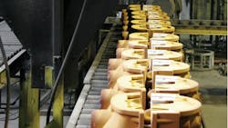 Shell molds ready for assembly prior to filling with molten aluminum at Oberdorfer LLC The foundrys current benefits program is not affected by the PBGCs action Shell molds ready for assembly prior to filling with molten aluminum at Oberdorfer LLC The foundrys current benefits program is not affected by the PBGCs action