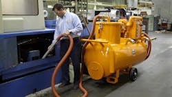 The Eriez Hydroflow line of heavyduty industrial wetdry vacuum sump cleaner units clean virtually any machine tool sump tank or pit quickly and thoroughly The Eriez Hydroflow line of heavyduty industrial wetdry vacuum sump cleaner units clean virtually any machine tool sump tank or pit quickly and thoroughly