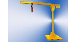 ATI&rsquo;s portable jib cranes are built of heavy-duty industrial welded steel for safe and long-lasting use.