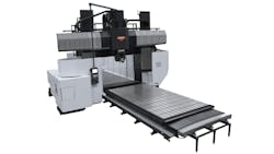 The V100 is a multiplesurface fiveaxis doublecolumn machine capable of continuous machining without head change thanks to a spindle head with B and C axes It achieves high productivity while processing very large workpieces thanks to a spindle head that can operate from the vertical or horizontal positions and any angle in between The V100 is a multiplesurface fiveaxis doublecolumn machine capable of continuous machining without head change thanks to a spindle head with B and C axes It achieves high productivity while processing very large workpieces thanks to a spindle head that can operate from the vertical or horizontal positions and any angle in between