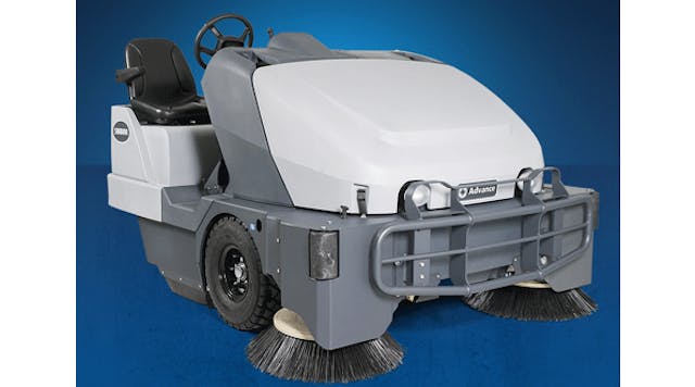 &ldquo;Compared to conventional rider sweepers, which control dust at the main broom only, the SW8000 with DustGuard increases productivity by over 70%,&rdquo; according to Nilfisk-Advance product manager Erich Schroeder.