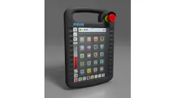 The reisPAD operating and programming concept is based on a 104in touch display with large softkey buttons clearly arranged additional hardware buttons are no longer required On the operating panel there is only the emergencystop button and the permission key for release of the robot movements