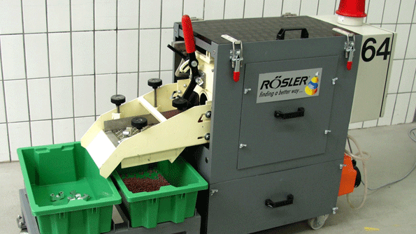 RMO machines are available with 7 or 8inch wide tubs and are designed so that the process channel can be separated by polyurethanecoated dividers to process different parts at the same time