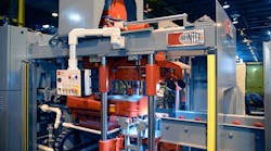 The HLM-10 is the first of new series of automated matchplate machines that combine magnetically coupled, rodless cylinders and linear bearings to effect the movements of the squeeze platen, cope flask, sand measuring hopper and other machine components.