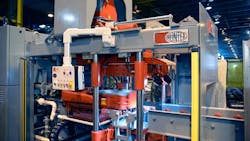 The HLM10 is the first of new series of automated matchplate machines that combine magnetically coupled rodless cylinders and linear bearings to effect the movements of the squeeze platen cope flask sand measuring hopper and other machine components The HLM10 is the first of new series of automated matchplate machines that combine magnetically coupled rodless cylinders and linear bearings to effect the movements of the squeeze platen cope flask sand measuring hopper and other machine components