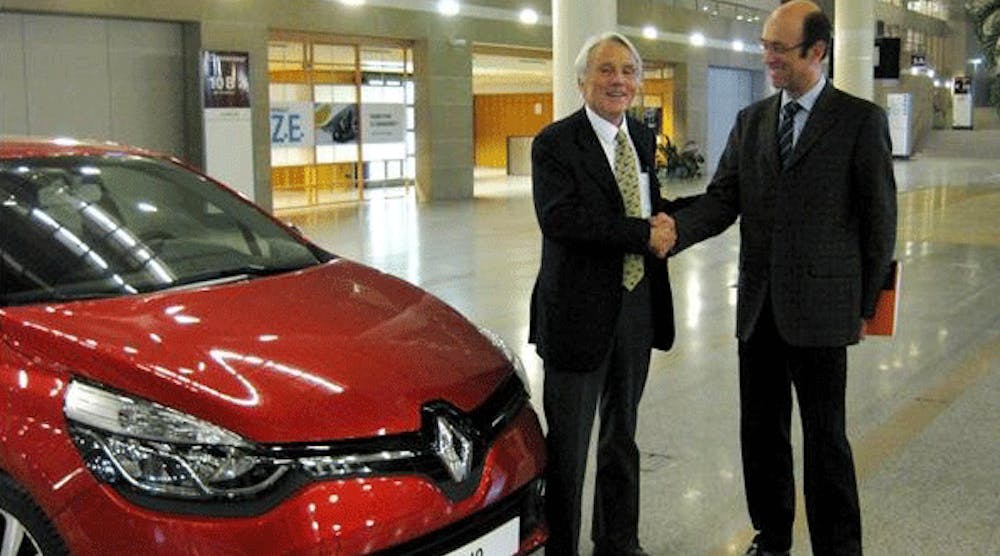 ESI Group CEO Alain de Rouvray and Jean Loup Huet, director of performance and engineering methods at Renault, at the Renault Technocenter in Guyancourt, France.