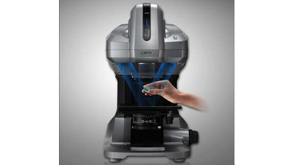 The VR3000s oneclick measure feature means an operator simply places an object on the stage and clicks a button The system will automatically scan and collect 3D data with no need to set or adjust individual parameters