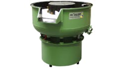 The R series vibratory bowls can be automated with peripheral equipment to save production time and improve efficiency.