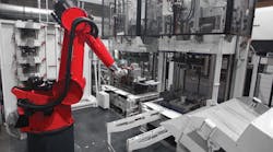 An automated diecasting cell at Pierburg GmbH, an aluminum automotive diecaster in Nettetal, Germany, where a detailed review of production processes led to several energy-saving ad-justments. An automated diecasting cell at Pierburg GmbH, an aluminum automotive diecaster in Nettetal, Germany, where a detailed review of production processes led to several energy-saving ad-justments.