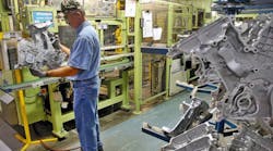 Manufacturing timing chain covers at Aisin Automotive Casting Tennessee Inc.