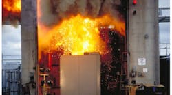 An arc flash results when an electrical fault generates an arc, ionizing the air and causing combustion. Reportedly, it is the most frequent electrical accident in workplaces, and may cause burns and/or other injuries.