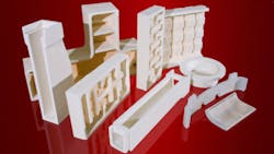 Cerox fired refractory shapes are available in multiple material compositions including many used for manufacturing rotating and nonrotating airplane components and automotive turbochargers Cerox fired refractory shapes are available in multiple material compositions including many used for manufacturing rotating and nonrotating airplane components and automotive turbochargers