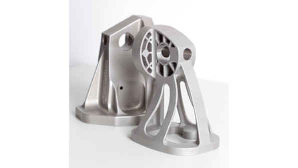 An example of a stainless steel bracket for an Airbus A380 produced by EOS using DMLS A similar design in titanium for the Airbus A320 was the focus of a comparative lifecycle assessment study