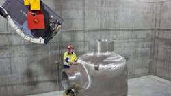 Bradken designed a new concrete building with 80times400fthigh walls and an 18inthick concrete roof to house two new radiographic systems a 9MeV linear accelerator and a Cobalt 60 projector and source Bradken designed a new concrete building with 80times400fthigh walls and an 18inthick concrete roof to house two new radiographic systems a 9MeV linear accelerator and a Cobalt 60 projector and source