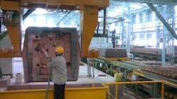 A mold coating process prior to casting A mold coating process prior to casting