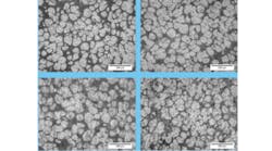 Examples of SSM microstructure achieved during test runs of the Ajax Tocco Magnethermic semi-solid casting process. Examples of SSM microstructure achieved during test runs of the Ajax Tocco Magnethermic semi-solid casting process.