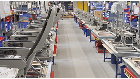 Modular seating for aircraft passengers represents an opportunity for weight reduction and fuel savings yet it was just last June that FAA approved magnesium as a material for such applications