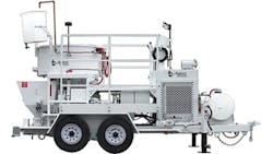 The improved MX10 mixerpump quickly and effectively mixes dense refractory materials in less than two minutes The improved MX10 mixerpump quickly and effectively mixes dense refractory materials in less than two minutes