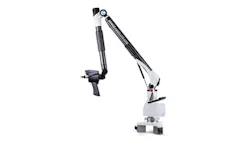 The improved Romer Absolute Arm portable coordinate measuring machine provides noncontact laser scanning for applications that require pattern inspection onmachine measurement or reverse engineering of cast parts