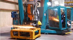 The VTSG model configuration uses a highpower grinding attachment as the endofarm tool The operator can grind and cut around the outside and inside of casting and the entire arrangement is mobile mdash so it can be moved by crane or railcar The VTSG model configuration uses a highpower grinding attachment as the endofarm tool The operator can grind and cut around the outside and inside of casting and the entire arrangement is mobile mdash so it can be moved by crane or railcar