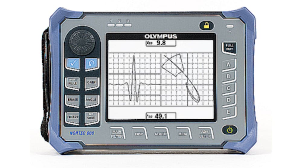 Available in four models, the Nortec 600 offers a range of functionalities, including an Application Selection menu, an all-in-one display, real-time readings, and signal calibration in Freeze mode, ensuring that inspections are quick and easy for any level of operator. Its redesigned interface uses intuitive, knob-operated navigation combined with a simple menu structure and direct-access keys.
