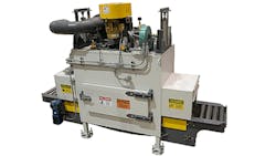 The system measures 2 ft wide x 1 ft high x 11 ft 8 in long The conveying system features a 10ft extension on the entry and exit ends The system measures 2 ft wide x 1 ft high x 11 ft 8 in long The conveying system features a 10ft extension on the entry and exit ends