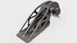 A nacelle hinge bracket for an Airbus A320 produced in a titanium alloy using an EOS GmbH laser sintering system A nacelle hinge bracket for an Airbus A320 produced in a titanium alloy using an EOS GmbH laser sintering system