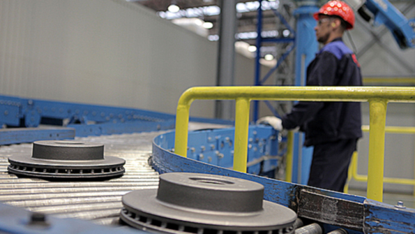 In 2010 Brembo started up a gray iron foundry in Dabrowa Gornicza Poland turning a brake production plant into a vertically integrated manufacturing process Now it is proceeding with a similar strategy for its Michigan brake plant