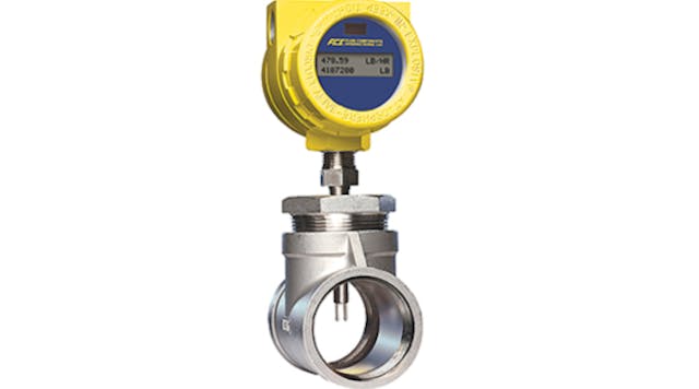 The ST75 flow meter is designed for small line sizes ranging from 0.25 to 2.0 inches (6 to 51 mm) and provides three unique outputs: the mass flow rate, totalized flow and media temperature.