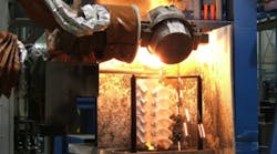 Automated pouring at Signicast Corp Hartford WI Automated pouring at Signicast Corp Hartford WI