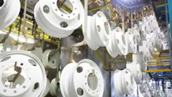 Accuride invested 6 million to implement a new coating option for its steel commercial vehicle wheels at Henderson KY The Steel Armortrade treatment involves a proprietary threephase coating process with more corrosion inhibitors that improve ldquothe look and liferdquo of wheels The manufacturer has stated that products treated with the new formulation would have up to two years longer service life than wheels treated with current standard coatings