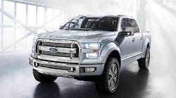 According to Ford, the 2015 F-150 will be 700 lb. lighter than the current model, thanks largely to its aluminum-intensive structure.