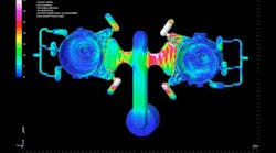 Flow-3D/MP helps design engineers to take advantage of the power of high-performance compute clusters to tackle problems with very large domains or long run times. The physical models and numerical methods of Flow-3D/MP v6 are based on Flow-3D v11. Flow-3D/MP helps design engineers to take advantage of the power of high-performance compute clusters to tackle problems with very large domains or long run times. The physical models and numerical methods of Flow-3D/MP v6 are based on Flow-3D v11.