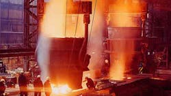 The Sheffield England steel foundry will begin pouring the castings in 2015 each one requiring multiple ladles to be poured continuously The Sheffield England steel foundry will begin pouring the castings in 2015 each one requiring multiple ladles to be poured continuously