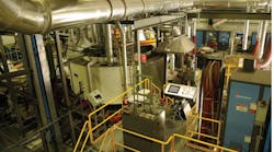 A view of the pouring and molding operation, from the melt deck at Watts Water Technologies’ new lead-free foundry. “We wanted to have good integration,” general manager Tyler Stone explained, describing the link between the pouring and molding controls. A view of the pouring and molding operation, from the melt deck at Watts Water Technologies’ new lead-free foundry. “We wanted to have good integration,” general manager Tyler Stone explained, describing the link between the pouring and molding controls.