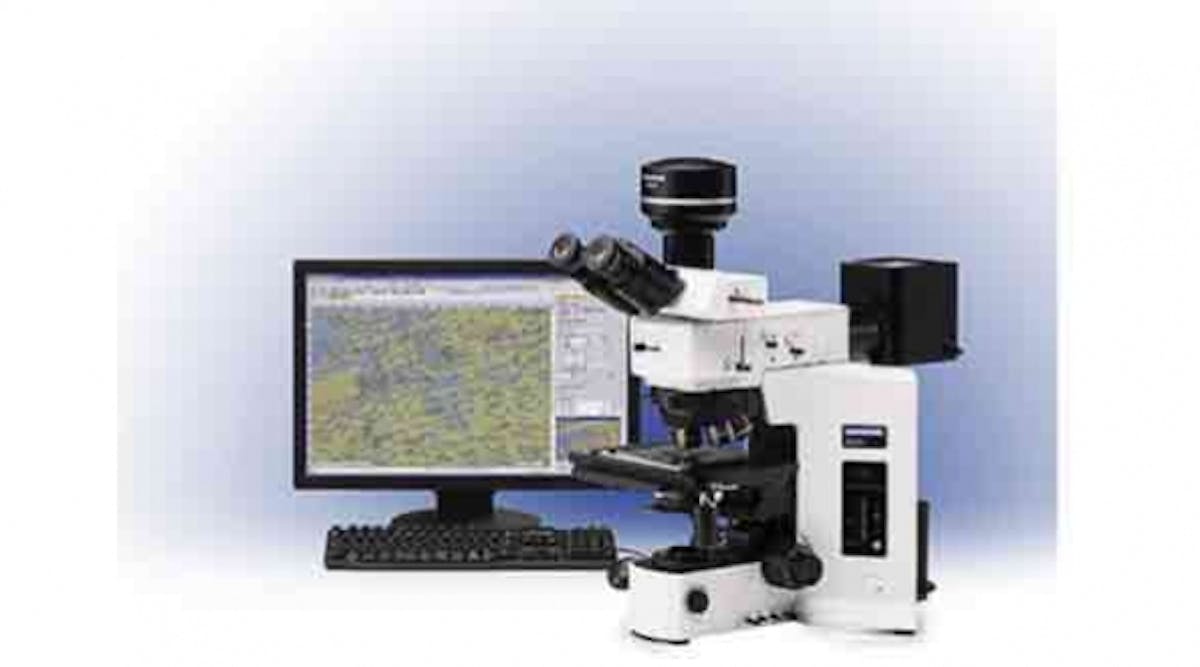 Stream 1.9.2 software shown with the Olympus BX51 metallurgical microscope.