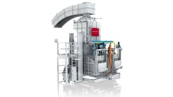 The StrikoMelter design uses the thermal energy generated by melting to preheat ingots or returns and also reduces thermal loss due to turbulence by cutting turbulence during transfer to the holding vessel The StrikoMelter design uses the thermal energy generated by melting to preheat ingots or returns and also reduces thermal loss due to turbulence by cutting turbulence during transfer to the holding vessel