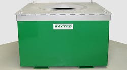 Rayteq&rsquo;s new Model DC-950 electric-resistance aluminum alloy melting furnace has a melting rate of 1,000 lbs./hour and a capacity of more than two tons.