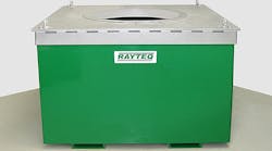 Rayteq’s new Model DC-950 electric-resistance aluminum alloy melting furnace has a melting rate of 1,000 lbs./hour and a capacity of more than two tons. Rayteq’s new Model DC-950 electric-resistance aluminum alloy melting furnace has a melting rate of 1,000 lbs./hour and a capacity of more than two tons.