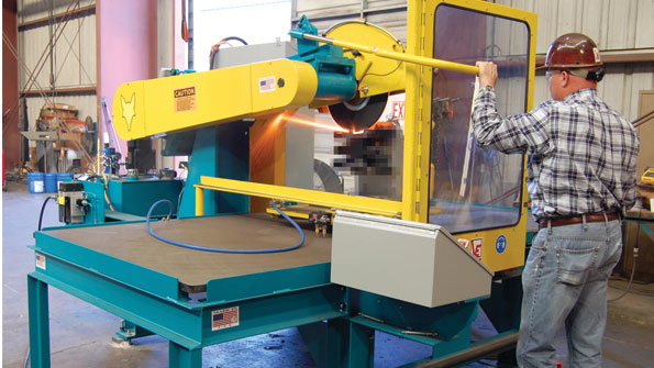 This version of Vulcan Engineeringrsquos Foxreg Air Float cutoff saw is designed to be installed in its own room Other models are available with full enclosures for installation around other workers