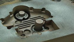 In sand molds warpage may be traced to numerous variables including sand type binder type and level type and level of catalyst mixing cycle humidity sand temperature mold dimension the amount of load and time lapse after strip time In sand molds warpage may be traced to numerous variables including sand type binder type and level type and level of catalyst mixing cycle humidity sand temperature mold dimension the amount of load and time lapse after strip time