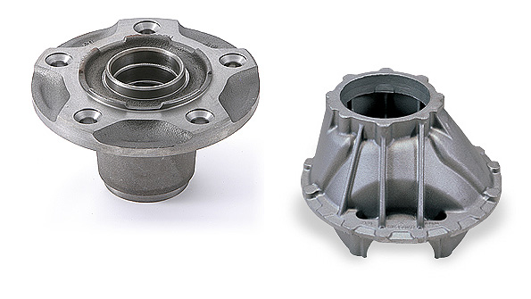 Examples of Asahi Tecrsquos ductile iron castings include this Sand cast ductileiron front hub and differential housing produced commercial vehicle OEMs