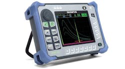 The Olympus Epoch 650 digital ultrasonic flaw detector: it combines conventional ultrasonic flaw detection capability with portability.