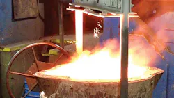 According to the source a quieter reaction takes place in the ductile iron treatment ladle when Elkemrsquos Lamet magnesiumferrosilicon is covered by Topseed cover alloy in the ladle pocket