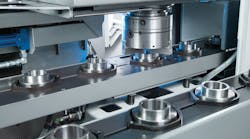 Highvolume highcomplexity finishing is supported by integrated automation systems as shown on this EMAG vertical turning system Highvolume highcomplexity finishing is supported by integrated automation systems as shown on this EMAG vertical turning system