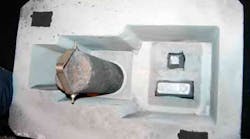 GERMALLOYtrade mdash a solid cast ferrosilicon insert recommended for ductile iron castings mdash is shown positioned in a pouring basin Increasing demands for improved mechanical properties and the processrelated challenges of highvolume pouring have established a need for ldquolate inoculationrdquo meaning a method of treating molten iron just before the mold is filled to improve its solidification GERMALLOYtrade mdash a solid cast ferrosilicon insert recommended for ductile iron castings mdash is shown positioned in a pouring basin Increasing demands for improved mechanical properties and the processrelated challenges of highvolume pouring have established a need for ldquolate inoculationrdquo meaning a method of treating molten iron just before the mold is filled to improve its solidification