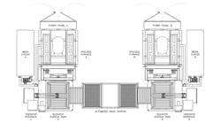 The DRQ246 tempering system is a dual furnace arrangement with integrated quenching facilities for annealing aluminum parts. The DRQ246 tempering system is a dual furnace arrangement with integrated quenching facilities for annealing aluminum parts.