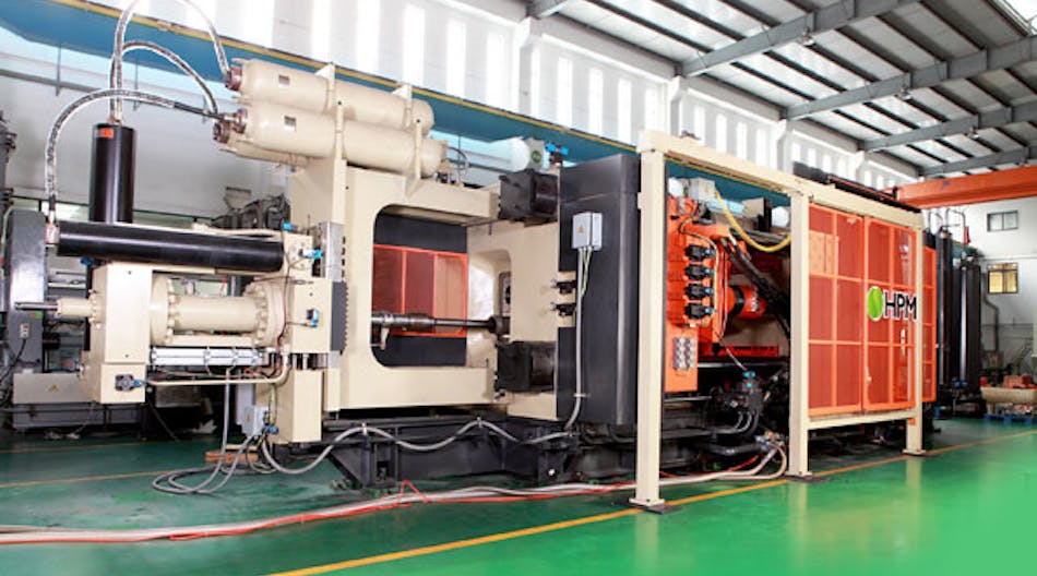 Walker Die Casting in Tennessee ordered a 4,500-ton cold-chamber diecasting machine from HPM North America, to produce complex aluminum parts from 125 to 135 lbs.